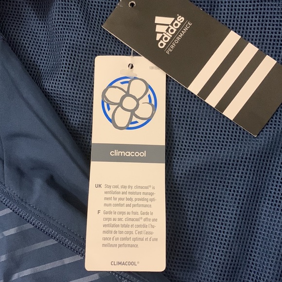 🆕Adidas Climacool Youth Small Navy Blue Boy’s Jacket - Picture 4 of 5